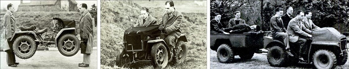 The Quad Bike is another British invention we failed to exploit. The Standard Ultra Lightweight and Jungle Airborne Buggy were produced in 1944 and 1945 but the end of the war doomed it, they never went into serial production./3