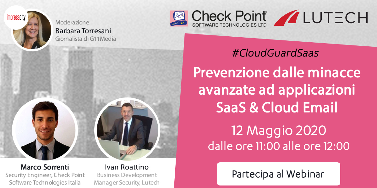 franzrusso's tweet photo. #CloudComputing oggi è un modello per le aziende, per avere a disposizione dati e potenza di calcolo. Ma la #sicurezza è una priorità.
Vi segnalo questo #webinar di @CheckPointItaly e @LutechGroup il📌#12maggio ore 11

Iscriviti! https://t.co/tCauREsl76

#CloudGuardSaaS #tech #ad https://t.co/DHRLJ0iOO0