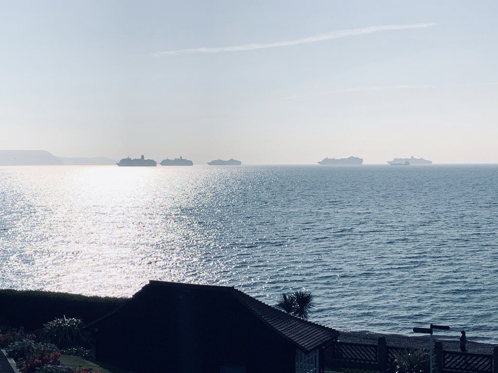 caclutter's tweet image. Traffic jam #P&amp;amp;O #dorset  @dorsetecho