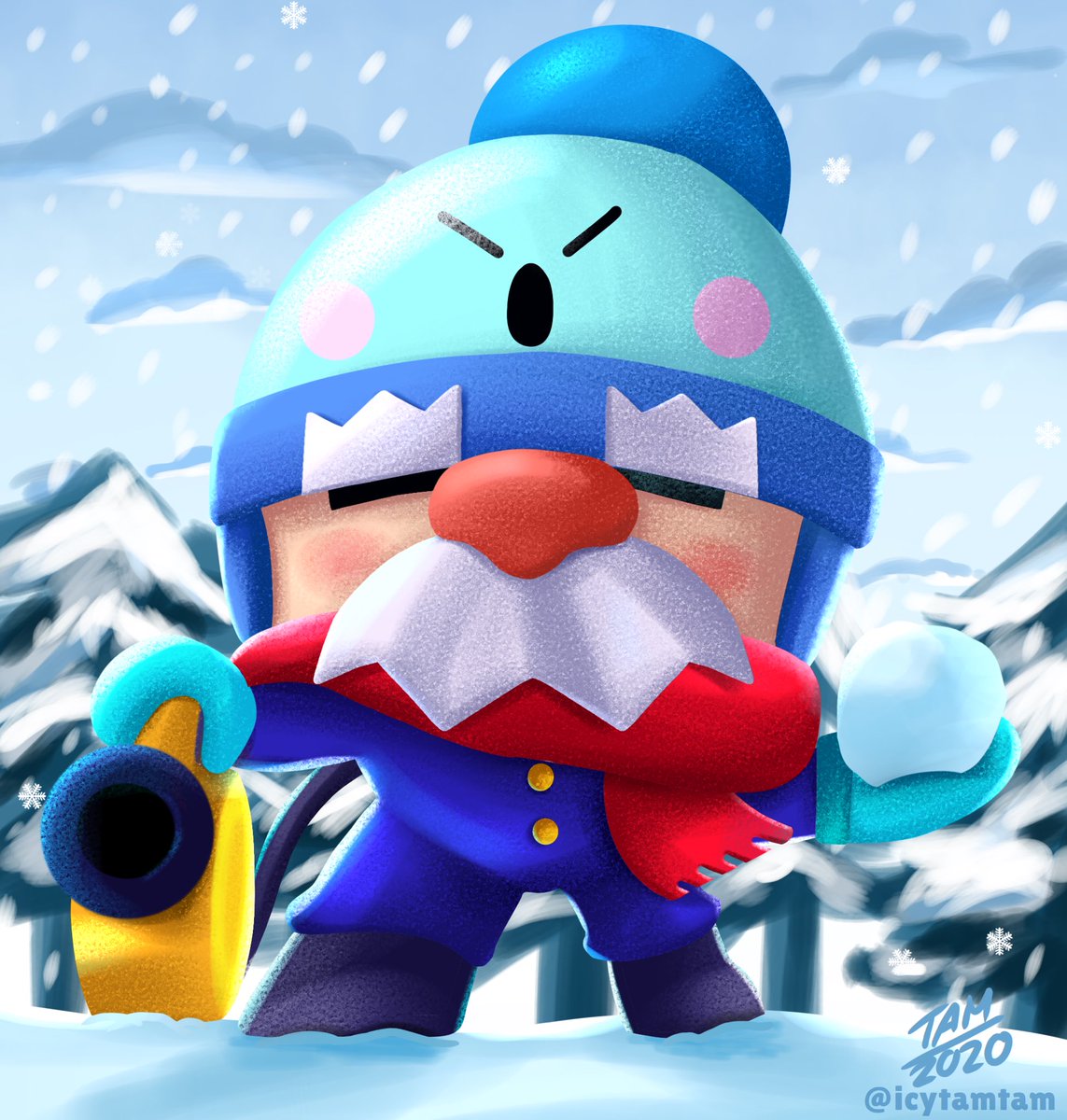 Icytamtam33 En Twitter Part 99999 Of I Am Super Grateful That Supercell Hired Pawchaw Because He Is An Absolute Legend And Has Amazing Adroable Designs Gale Might Just Be My Favourite - brawl stars gael