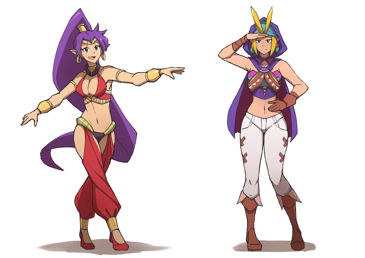 Shantae and Sky! 