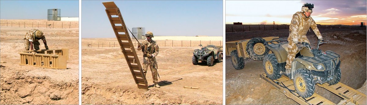 Gap crossing; a number of systems now exist, including the General Dynamics Quad Bike Bridge, MSS Defence GXS Rapid Deployable Gap Crossing System, and of course, the  @easibridge Tactical Assault Bridge/14