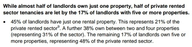 Just want to add.79% of tenants have landlords who own more than one property.It's unreasonable to expect tenants (who generally have nothing & usually have worse job prospects too) to take even part of the hit, while landlords protectedLandlords can take mortgage holidays.