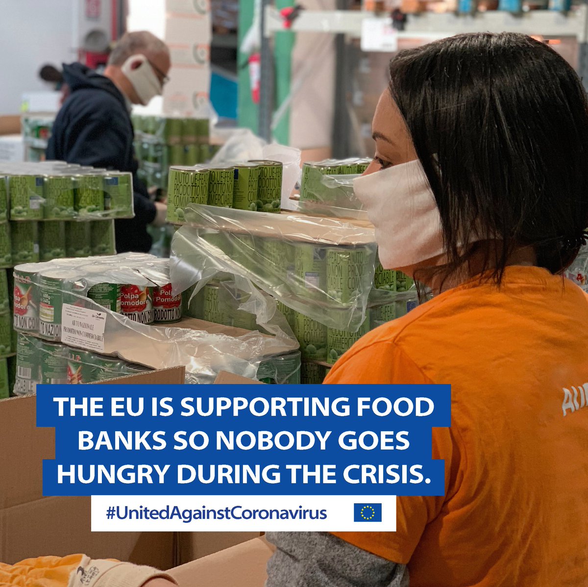 Food_EU's tweet photo. This #EuropeDay meet Maria, one of Europe's everyday heroes 🦸‍♀️

Thanks to Maria &amp; the European Food Banks Federation (&amp; with a little help from 🇪🇺), those in need don't have to go hungry because of #Coronavirus

Meet more heroes: https://t.co/Qs2KqPtdSu…

#StrongerTogether https://t.co/gGhDl89AxI