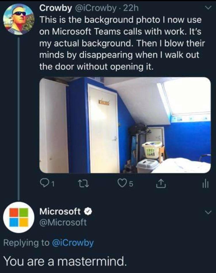 show_growth's tweet image. Video call legend.. :)

#ZoomCall #TeamsCall #VideoConferenceNinja