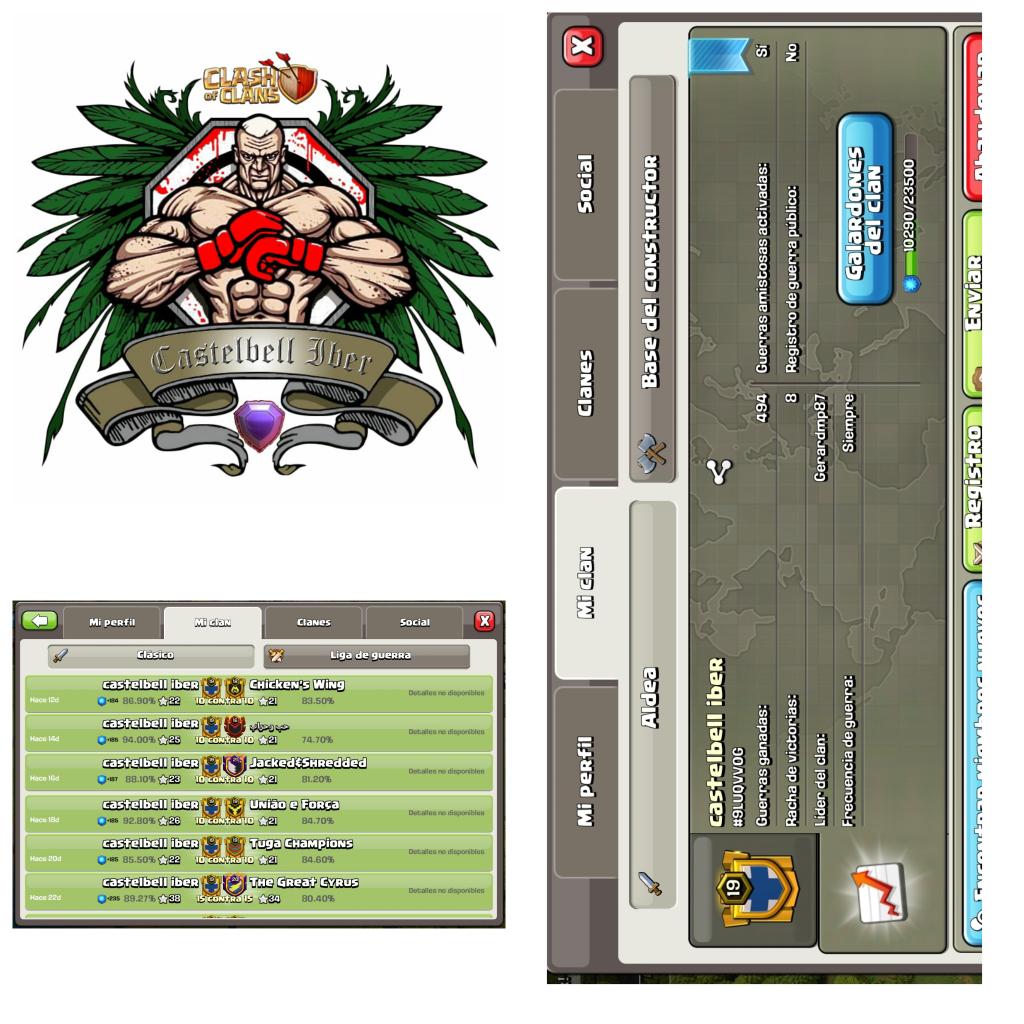 Nos gustaría crecer  como clan,estoy dispuesto a escuchar todo tipo de propuestas,actualmente solo hacemos guerras de th13, ultima racha de 9 y la anterior de 13
Liga estamos en campeones 3.Tambien podemos ser clan cantera,tenemos 10 jugadores fuertes,Gracias!!