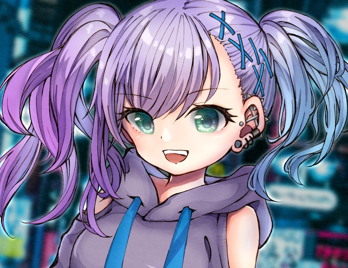 いなみ ピアスのあの子 オリジナルイラスト 創作 いなみ ピアスのあの子 オリジナルイラスト 創作