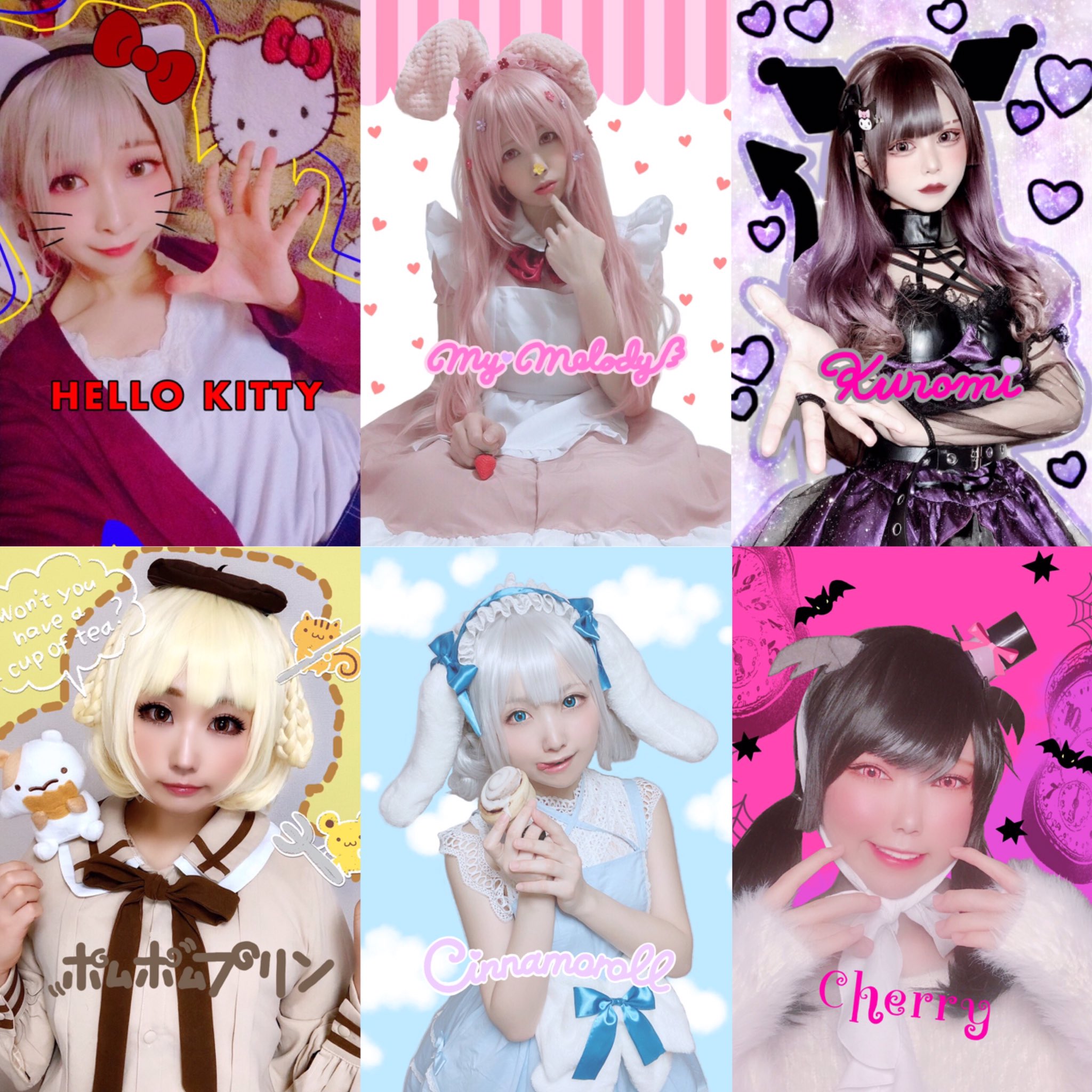 めろ 擬人化 コスプレ サンリオキャラクターが大集合 めろ 擬人化 コスプレ サンリオキャラクターが大集合