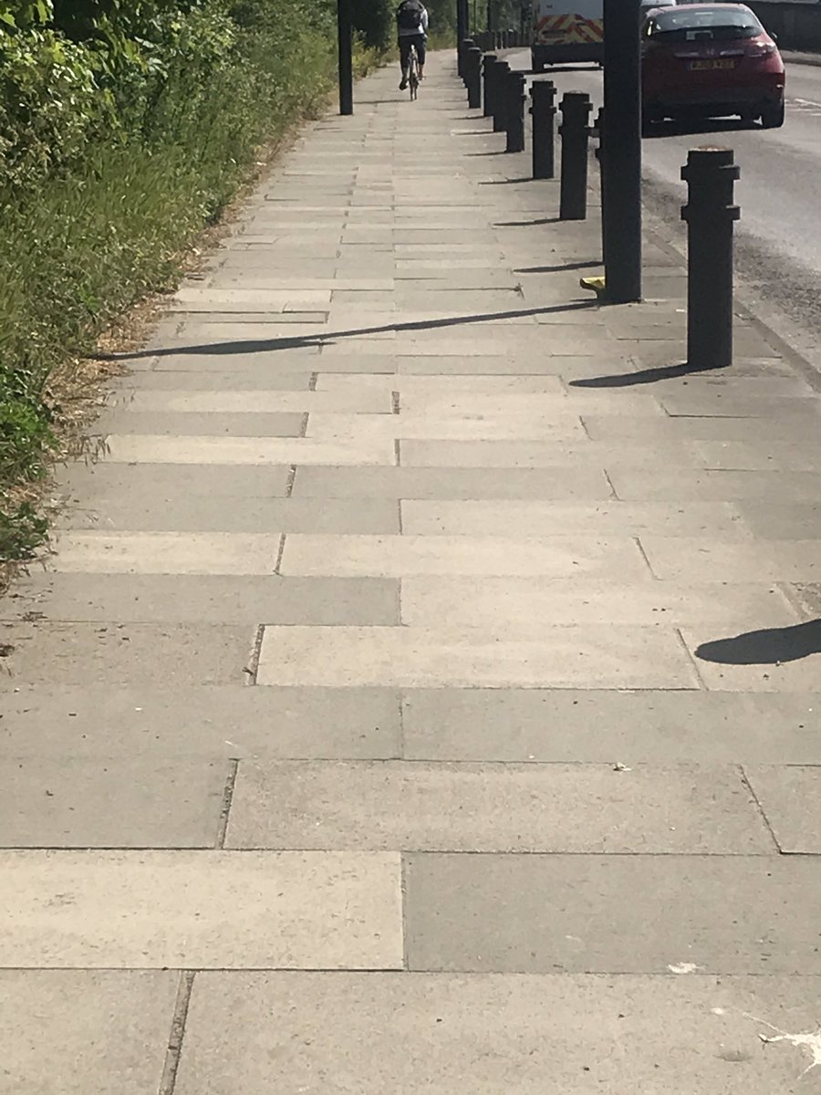 I'm gonna start walking in the roads so the cyclists can use the pavements freely