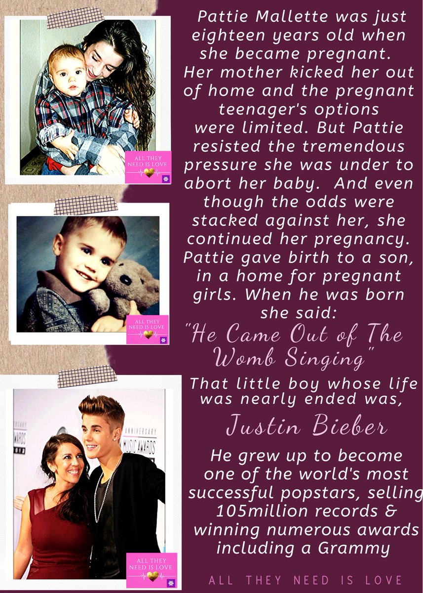 RockofLifeNI's tweet photo. Here is a more detailed version spotted on the 'All they need is love' pageπ
https://t.co/jINSq7uTgC
#JustinBieber #ThankMom #MothersDay #SheChoseLife ππ€±β€π #Abortion π« https://t.co/NKNtmVn9SJ