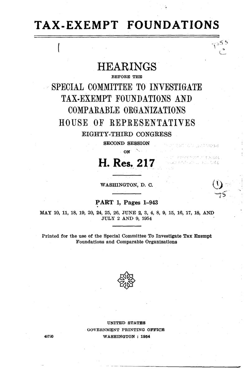 48) Sadly, due to the fact that the foundations and think tanks already controlled the mainstream media and entire portions of the federal government, the committee was unable to conduct a thorough investigation.