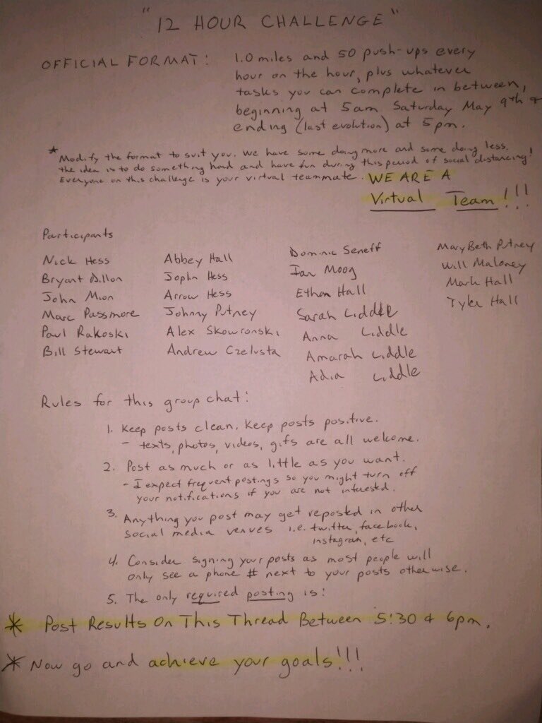 EA/Holland wrestling 12 hour challenge underway with 23 wrestlers and friends participating! First hour complete!