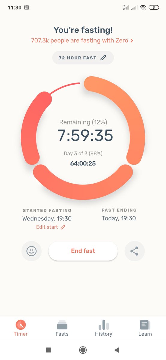 chrslaurent's tweet image. Almost there #fasting