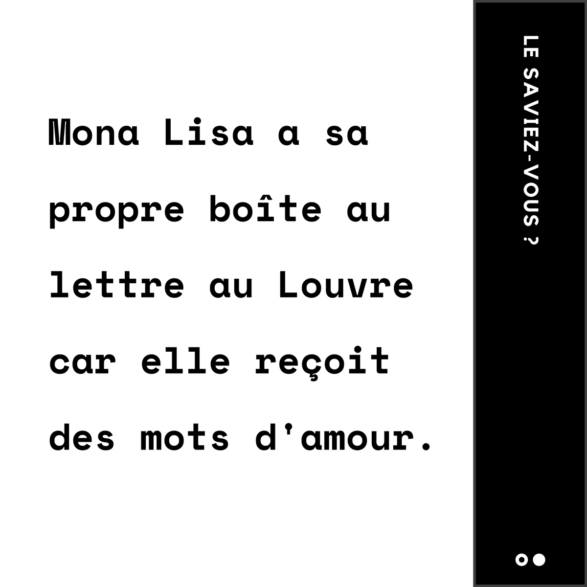 AltCollectif's tweet photo. [#Unfaitsurlart]

Envoyer une lettre à Mona Lisa, ça vous tente ? 

#monalisa https://t.co/6P1TSOWwHE