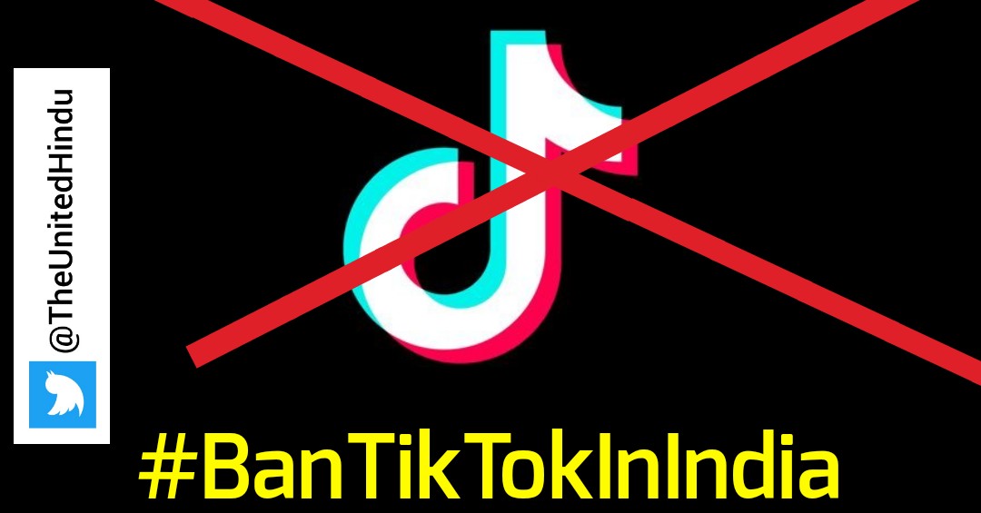 TheUnitedHindu's tweet photo. Retweet if you want #BanTikTokInIndia https://t.co/Sud3iPA7gL