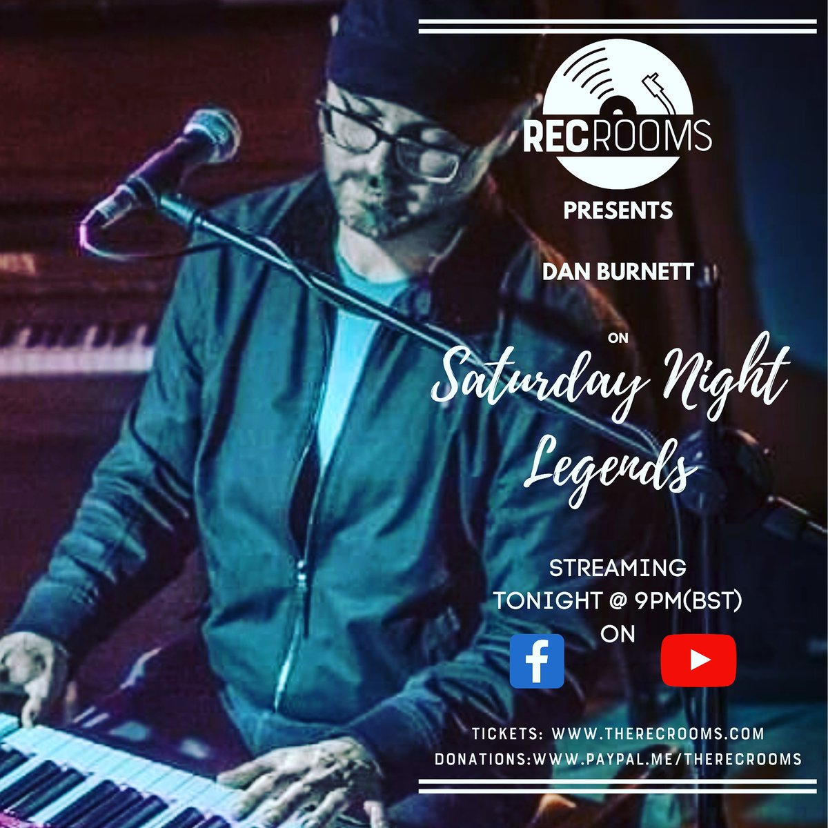 💥💥Live Stream alert 💥💥 Tonight from 9pm we have <a href="/danburnettmusic/">Dan Burnett</a> joining us. A seasoned blues performer who will have you dancing from the get go. Click here to watch 👉ow.ly/aHMJ50zBrWr
#saveourvenues #livestream #livemusic #blues #therecrooms #horsham #harrogate