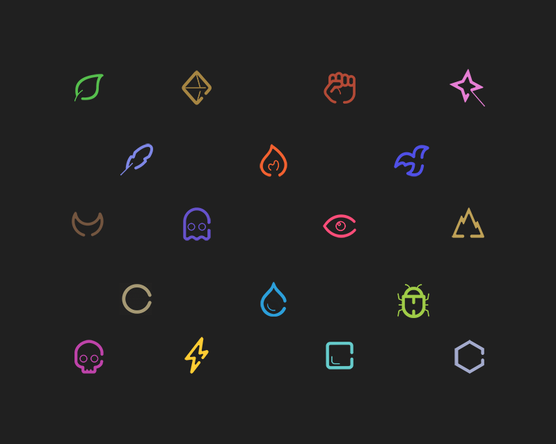 ProjVictorius's tweet photo. #devupdate
A minimalist redesign of all the Pokémon type icons! 

#gamedev #fangame #screenshotsaturday https://t.co/Ac8qK0gWwY