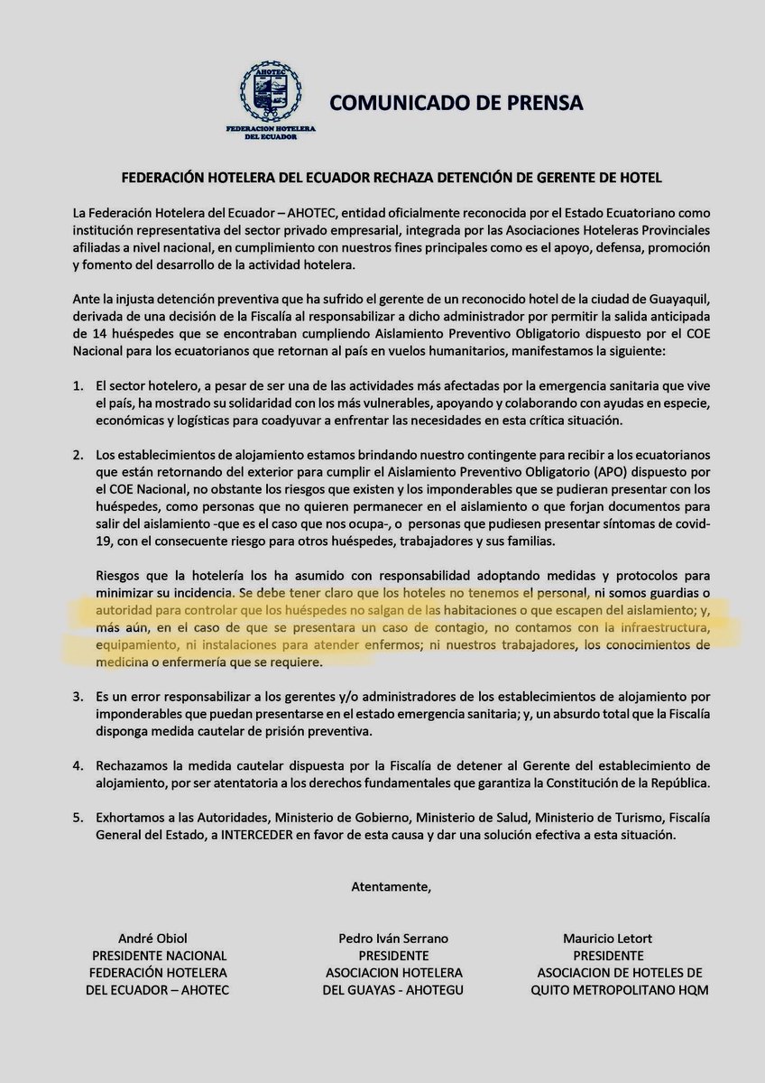 DerechoVolver's tweet photo. Que los hoteleros reconozcan no estar preparados sanitariamente demuestra que la obligatoriedad de pasar apo en hotel responde exclusivamente al negociado. Es un robo para los ciudadanos y un caramelo envenenado para los hoteles. Se cayó el negocio! #DerechoAVolver #APOencasa https://t.co/To3oQB5zBS