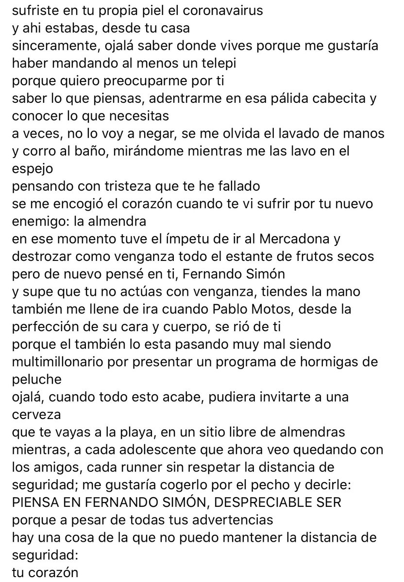 ODA A FERNANDO SIMÓN