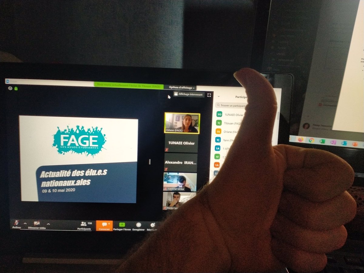 UNAEE's tweet photo. Ce week-end, l’#UNAEE est présente au conseil d’administration à distance de @la_fage.
👉🏼 Le mandat associatif se poursuit malgré le confinement ! https://t.co/DPCaNDHLYD