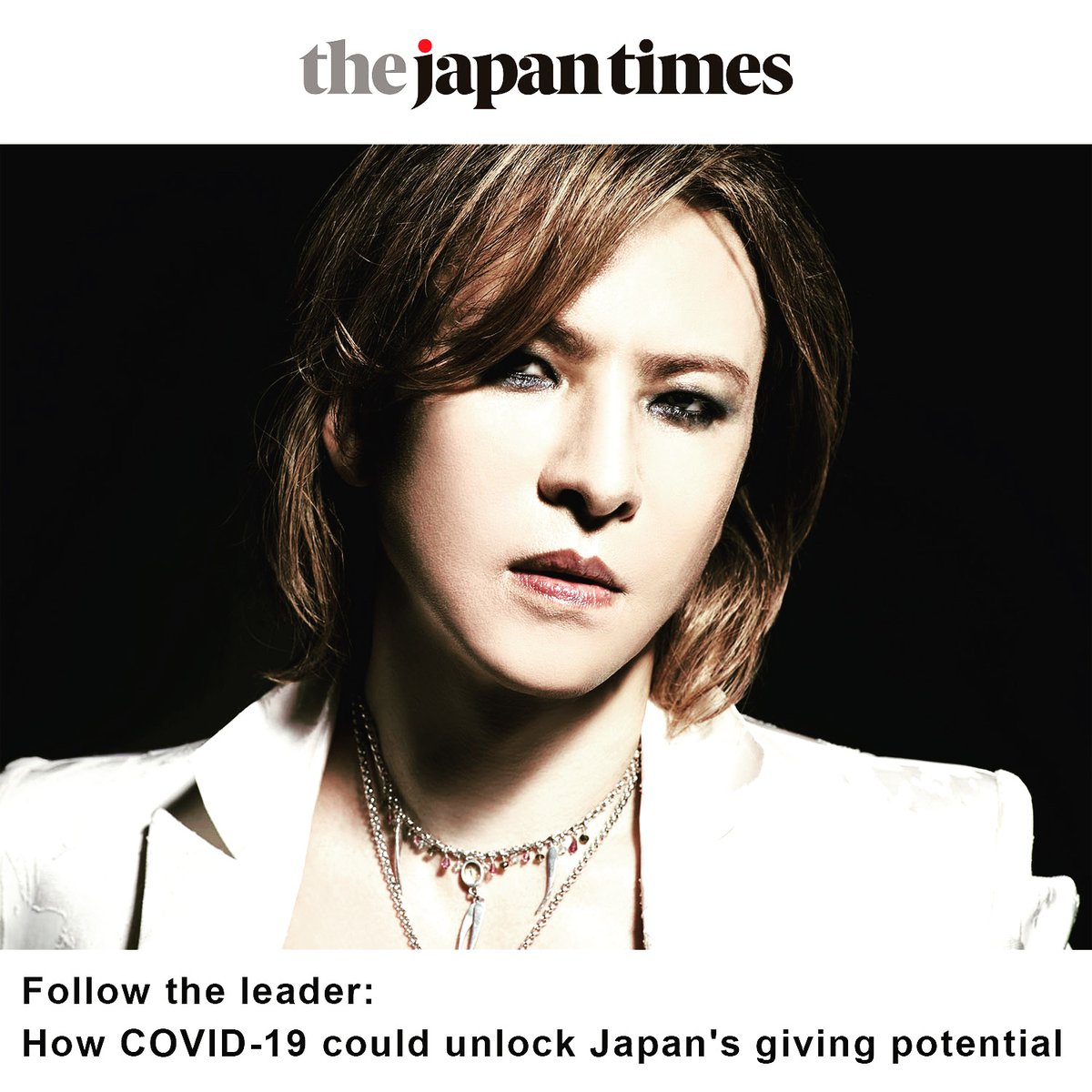 As long as we can save more people, I’ll be doing it.
一人でも多くの人が助かるように..  

@japantimes
“#Yoshiki,who recently donated ¥10 million to Japan’s National Center for Global Health and Medicine.. japantimes.co.jp/culture/2020/0…

#donation #healthcareworkers #covid19 #coronavirus