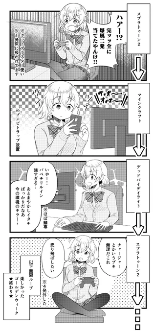 絵日記描きました。
今年のゴールデンウィークです。 