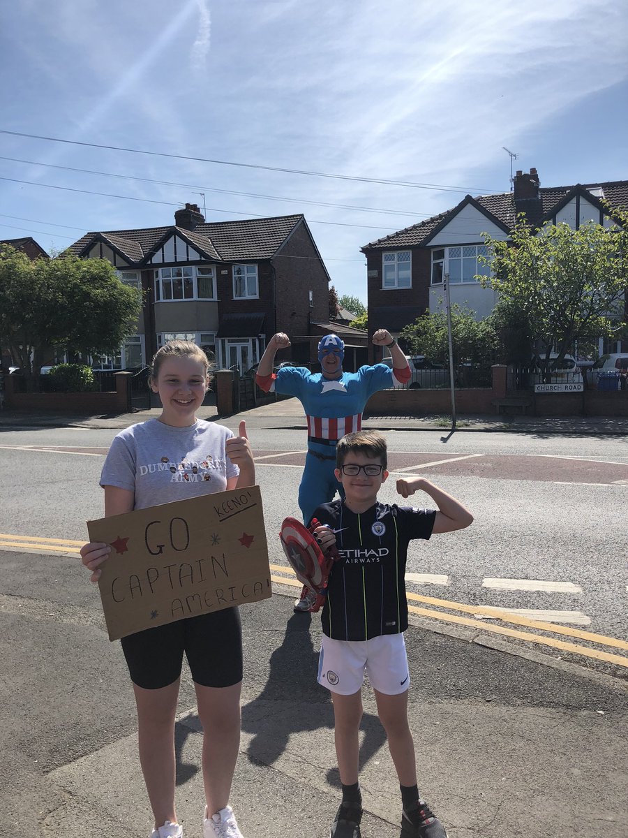 Great to see Captain America this morning.....well done especially in this heat! 🥵👍🏻