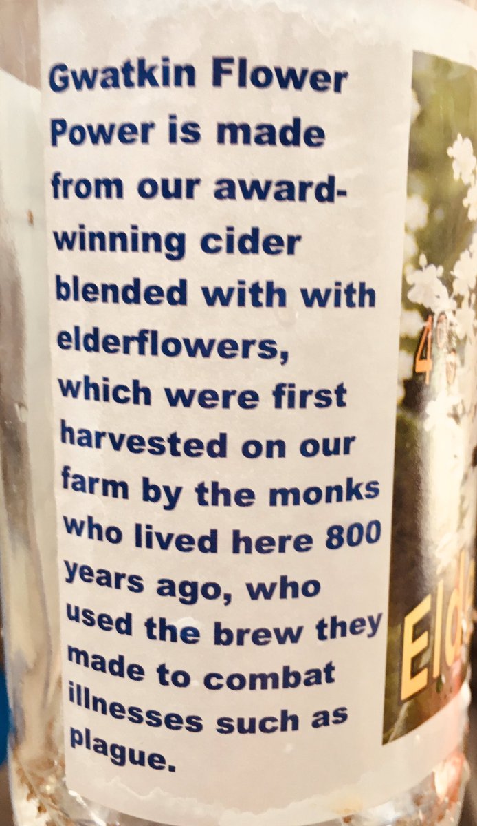 helenjerome's tweet photo. INVINCIBLE!
Feel pretty invincible having drunk this cider last night (👀 read the label). I also feel @GwatkinCider might have seriously undersold #FlowerPower’s properties! #ooh #healthbenefit #cider #monks #unprecedented #precedented https://t.co/Yp2G4rsH3R