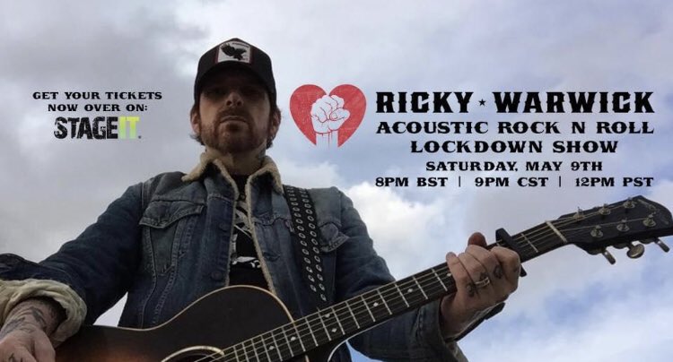Kel2113Lahey's tweet photo. Tonight! @Stageit @rickywarwick #BornFighting #FightingHearts #LoveOwes #CelebratingSinking #ChurchOfParanoia #FinestHour #AllSussedOut #RickyWarwick @dougecho https://t.co/kyfAg1uYYo