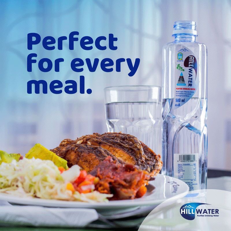 Why not try out the only water that is surely perfect for every meal!! <a href="/Hillwaterltd/">HILLWATER</a> got us covered..💯💯
Simply order for #Hillwater on 0703627072 or directly from <a href="/Hillwaterltd/">HILLWATER</a>.💪🏼💪🏼

#Hillwater_PURITY_NOTHING_LESS
