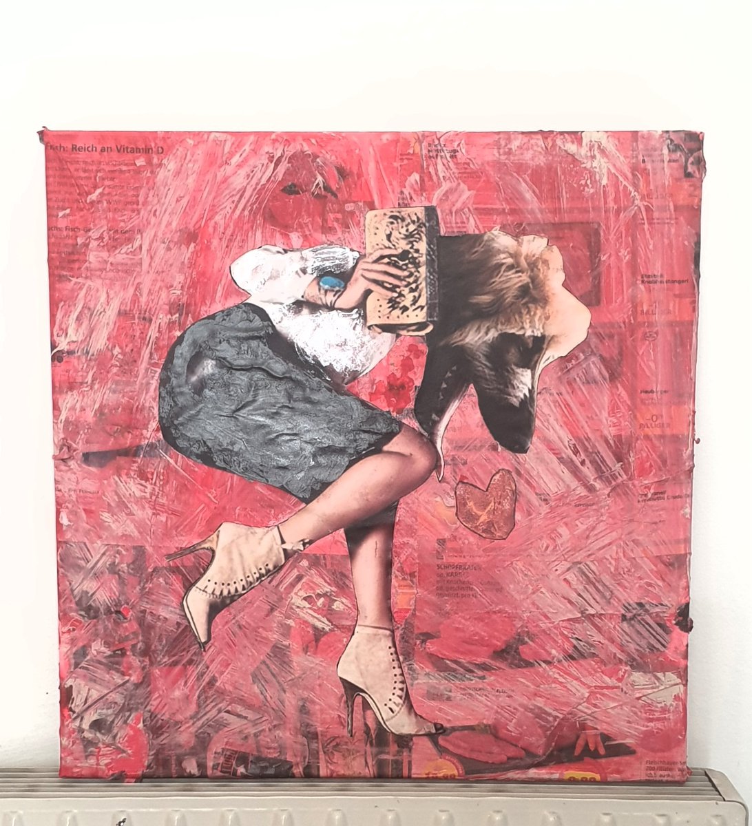 Joanalistin Zu Verkaufen 40 40 Auf Keilrahmen Leinwand Aquarell Papier Collage Verhandlungsbasis 400 Titel Bitch Chasing Love Dm Me Oder Drunterkommentieren T Co Eprgsao6w6