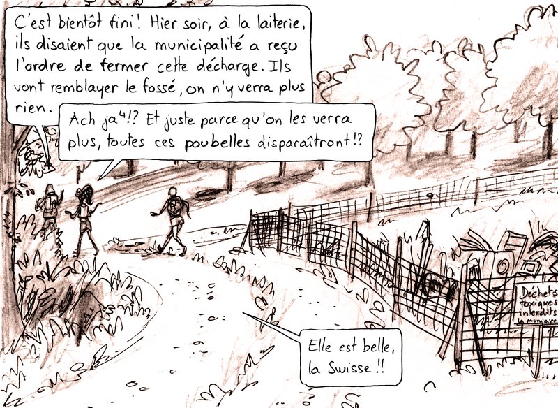 FridaComics's tweet photo. En Suisse, des tonnes de déchets toxiques dorment encore dans des anciennes décharges comblées et au fond des lacs. Une vraie bombe à retardement. On en parlait déjà au temps de Frida, c'était en... 1989.
#FridaBD #Suisse #Vaud #patrimoine #ecologie https://t.co/8a3vWyBWIG