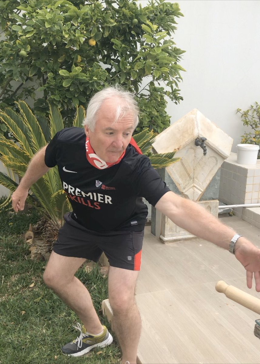 robertness1000's tweet photo. By the time #JustinSpence handed the baton to@me it had morphed into a rolling-pin 🧐 #diplomile @tnBritish @UKinTunisia https://t.co/WARVmqbL5i