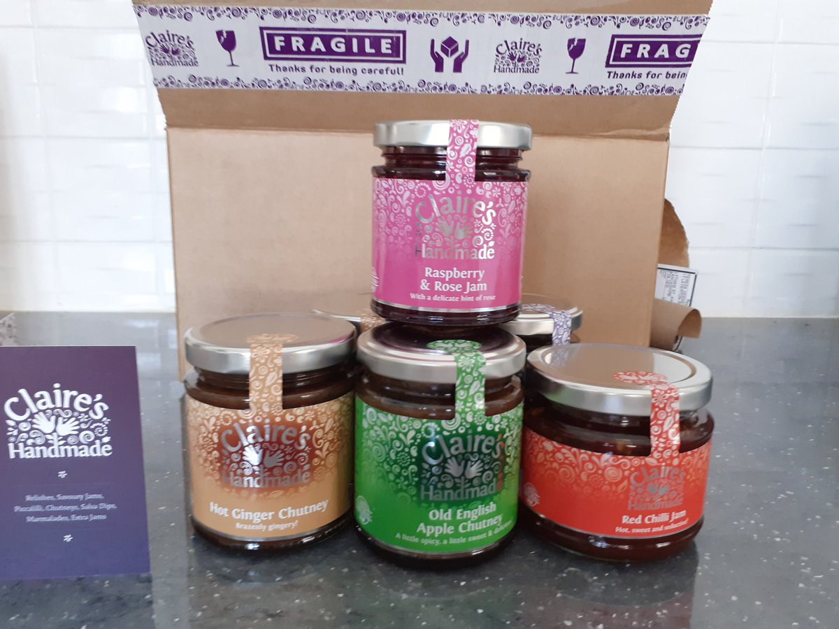 Fantastic! Parcel arrived with my order from <a href="/ClairesHandmade/">Claire's Handmade</a> normally buy these amazing chutneys&amp;jams when visiting the lakes.Meantime lovely online service, thank you for personal message with order. #notjustlakes <a href="/cumbriatourism/">Cumbria Tourism</a>