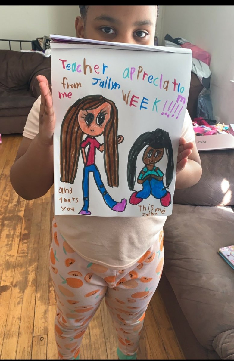 Missing my students! Such a cute picture one of them made me for teacher appreciation week! <a href="/ClevelandCSS/">Cleveland Street School</a> #goodtogreat