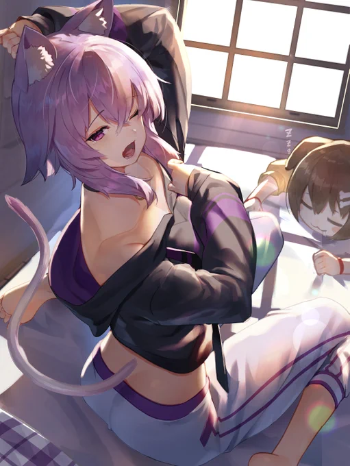 尻尾を描き忘れていたので加筆しました。コメントをくれた方々、本当にありがとうございました。#絵かゆ 
