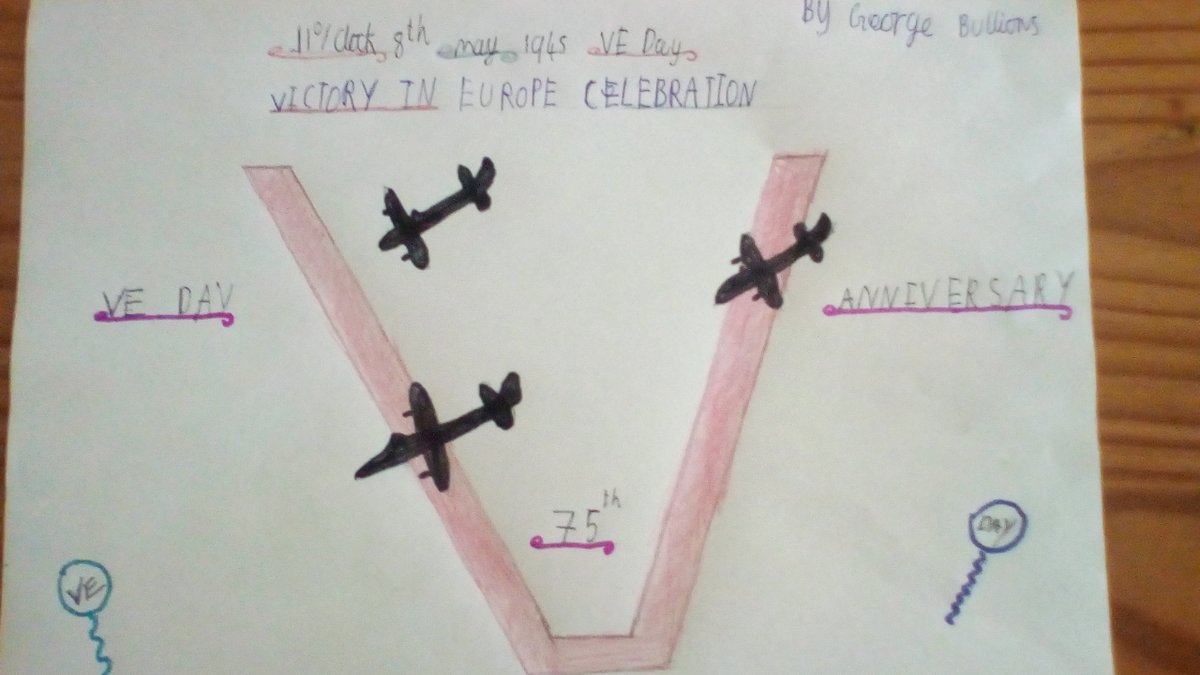 PerrymountPri's tweet photo. Helena, George and Hannah wanted to celebrate #VEDay too. Thank you for sharing. Thank you for remembering. https://t.co/tfyyUcLT6i
