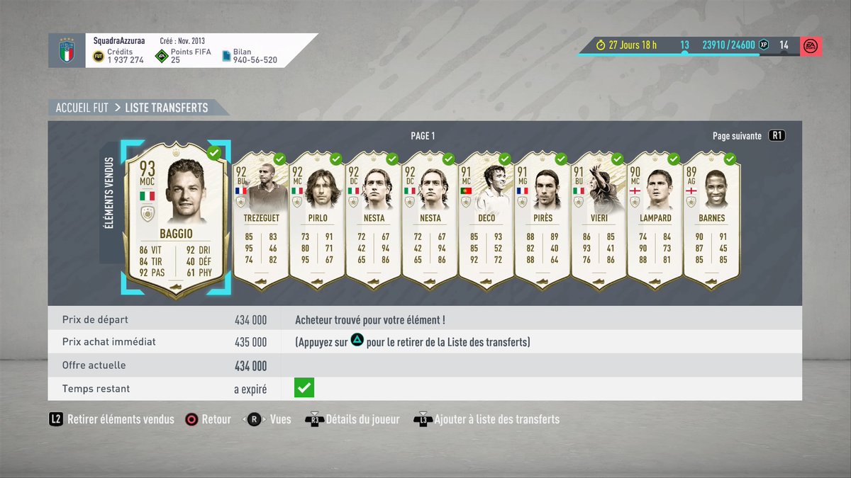 Bianconero96RZ's tweet photo. Les ventes de la soirée en #easylazy et #techicone encore un vendredi de folie
@parisjohn @Romariyo_Fifa @Dylan_AGD @hamza_95400 @Korozo25 @Johnny_skapen @Justicier2lombr @Calzo777 @El_Phenomena99 @thomasCarpediem https://t.co/s8M5LALCrI