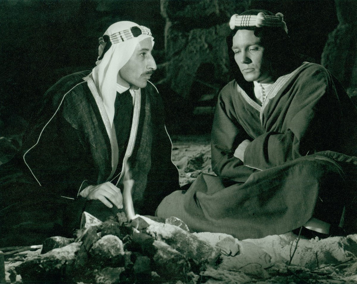 BFI's tweet photo. From the #BFINationalArchive: #BornOnThisDay Albert Finney’s screen tests for the part of Lawrence of Arabia (which he turned down), August 1960. Preserved in our Special Collections, the tests are some of the Archive’s most requested items for viewing. © Sony Pictures Releasing https://t.co/kse5Un4OAE