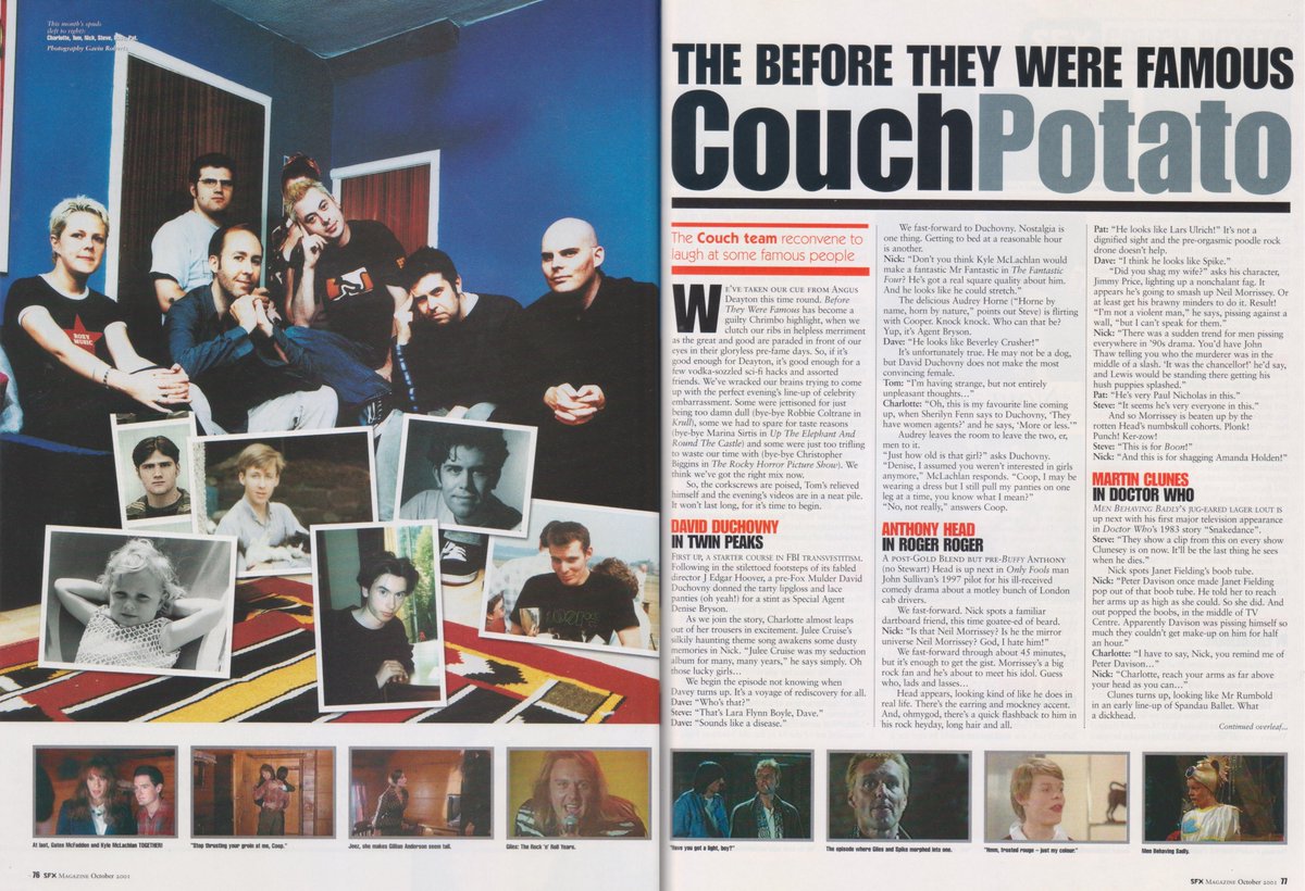 SuccinctReview's tweet photo. SFX Issue 83 (Oct 01) - Star Trek Enterprise feature with Scott Bakula & Jolene Blalock. Interviews: Kristine Sutherland, Jennifer Blanc, Neil Gaiman & Kevin Sorbo. Behind the scenes at the Voyager convention. The 'Before they were famous' Couch Potato. @SFXmagazine #25YearsofSFX https://t.co/sOAnJLd0uo