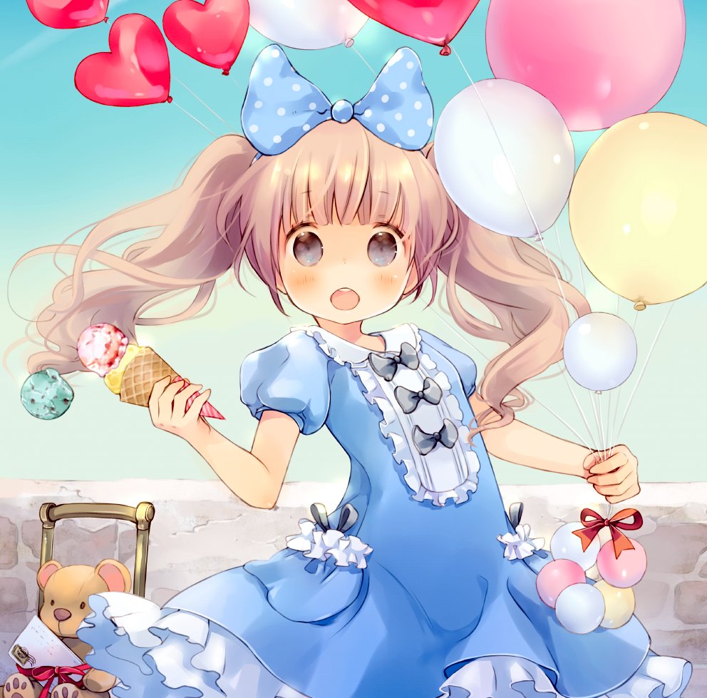 「#アイスクリームの日
今日、食べました?(•‾⌣‾•) 」|玖珂つかさのイラスト