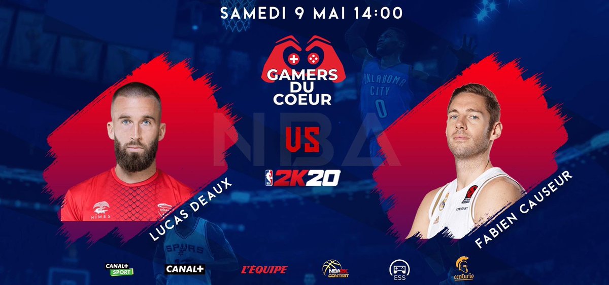 CanalplusBasket's tweet photo. Le tournoi #NBA2K des @gamersducoeur continue aujourd’hui ! 🔥

@LucasDeaux (@nimesolympique) 🆚 @FCauseur1 (@RMBaloncesto) ⚔️🍿

Rendez-vous dès 14H sur notre #Periscope, Facebook Live, Youtube Live et @dmsportschannel 🚨

#NBA2K20 | #GamersDuCoeur https://t.co/LCUHVvwwtR