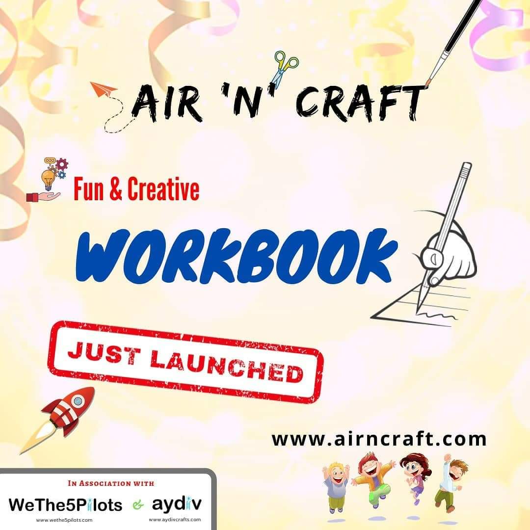 airncraft's tweet photo. We have launched our Workbook Series!! 
Looking for some encouragement these days? Whether you're learning a new skill or trying to overcome a challenge.
Click here to know more @wethe5pilots
@Aydiv_Crafts
https://t.co/G1AoufFdvQ
#kids #education #diy #interactive #StayAtHome https://t.co/oNvSi2CXTa