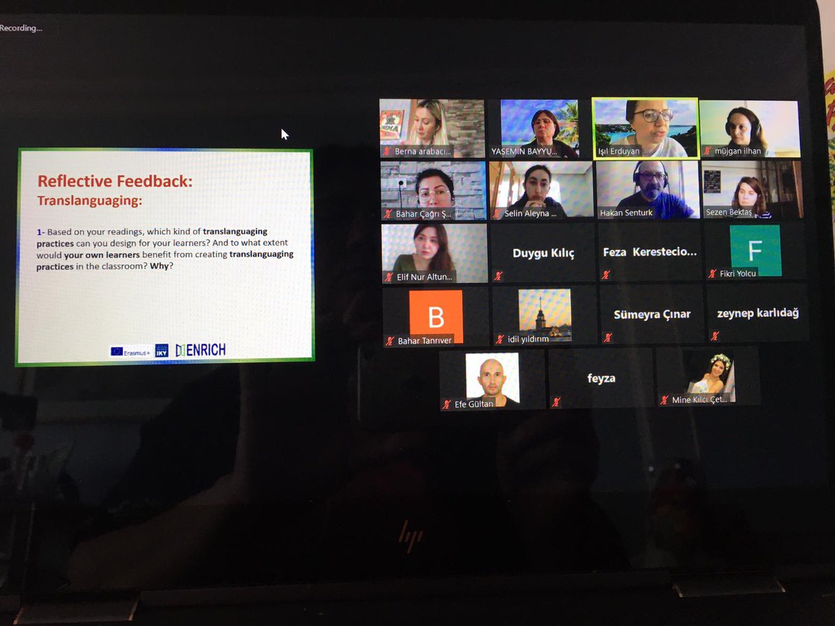 enrich_project's tweet photo. Boğaziçi University-ENRICH 3rd contact session taking place online with teacher all over Turkey. https://t.co/KjirSBHTI3
