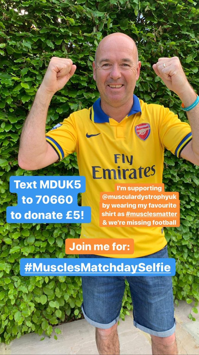 Here’s my #MusclesMatchdaySeflie! I’m wearing my fave football shirt to support @MDUK_News, because #MusclesMatter
 I’ve donated my £5 on JG: bit.ly/35CxAn5 or text MDUK5 to 70660 & I nominate 👇:
 @DomTrigg @p_franklin5 @garybenclark @seeley_nigel  @Scottjmartin