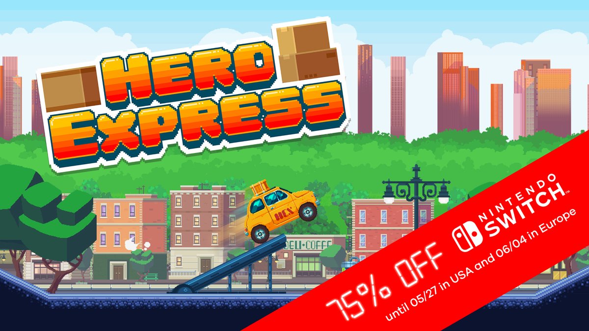 fantasticodev's tweet photo. #heroexpress is 75% off on Nintendo Switch #eShop ! 🥳
Don't miss the chance to dive into this crazy colorful adventure! 🌈🤡🌎

Buy the game ⬇️
https://t.co/3dEMqvVtU6

#indiegame #IndieGameDev #Switch #NintendoSwitch #screenshotsaturday #pixelart #Sales https://t.co/GiUbWF3Owr
