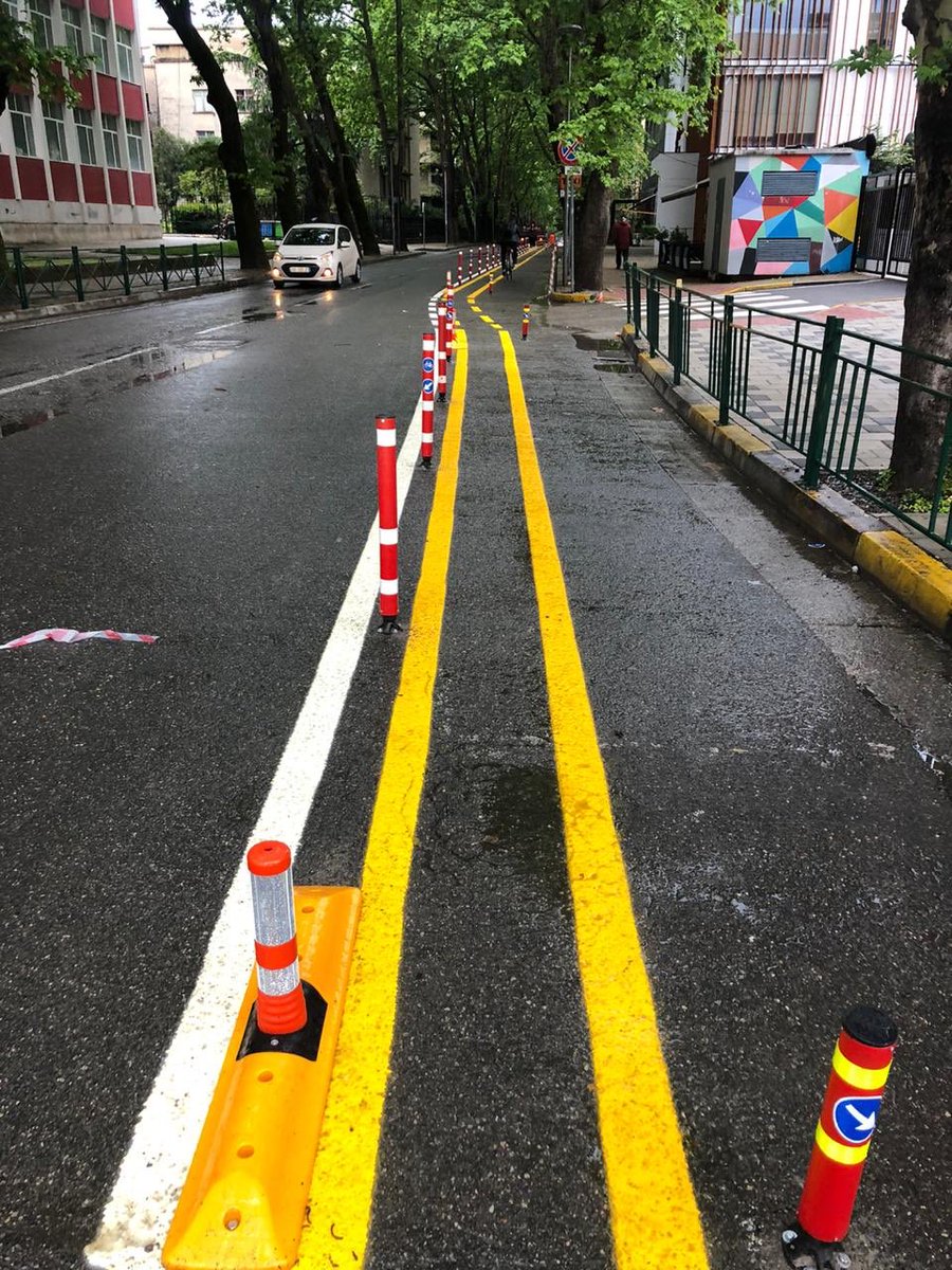 CyclingCities's tweet photo. #Tirana, the capital city of Albania is additionally advancing #cycling with new bicycle ways as an approach to move individuals and cut #AirPollution. 

Cool! The future goes on two wheels! And wish whole world accepts and practice the Bicycle Model for mobility.
#sustainability https://t.co/KiHJgjW61m