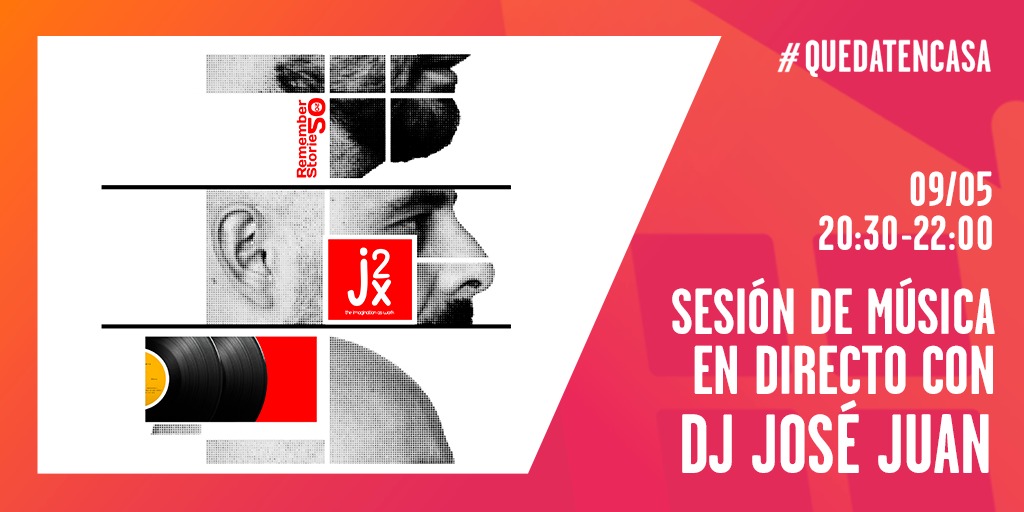 J_al_cuadrado's tweet photo. Sábado 9.5.20
20:30h.
Set RememberStorie20-20 "La música que un día bailaste". Además todas las aportaciones recaudadas durante el directo irán destinadas a Cáritas España.
Sigue la sesión en directo en https://t.co/oKaGdy6zsr
#quedatencasa #ocioencasa #quedateencasa #jx2 #dj https://t.co/gxP6Ox0CWJ