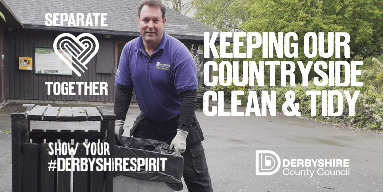 Derbyshirecc's tweet photo. Countryside ranger Kevin Nicholson and the team are helping to keep our country parks and sites well-maintained for people to use for local exercise. #DerbyshireSpirit #ThanksKeyWorkers https://t.co/aga3mfisqt