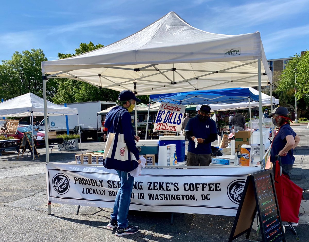We are open today in #SWDC. Please respect the social distancing measures and protect yourselves, our producers, and the community! We are open 9am - 1pm today on the corner of 4th and M St SW. We kindly ask customers to enter from our entrance on M St SW. <a href="/SWBID/">SWBID</a> #farmersmarket